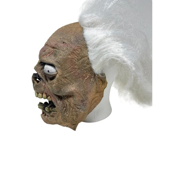 The Paper Magic Group Halloween 2003 Mask Creepy‎ Zombie Full Head White Hair - Picture 4 of 12